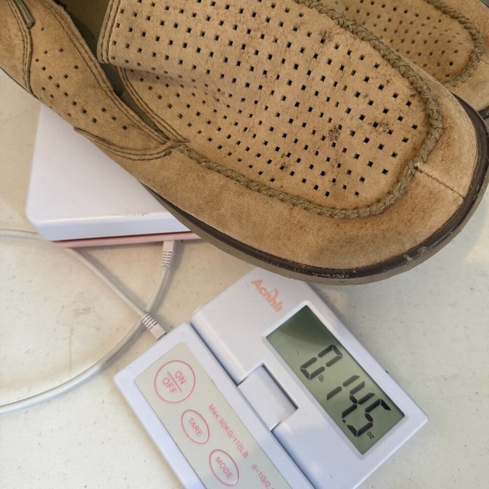 Patagonia Mens Shoes Size 12 Maui Slip On Loafer Perforated Comfort Beige - Picture 16 of 16